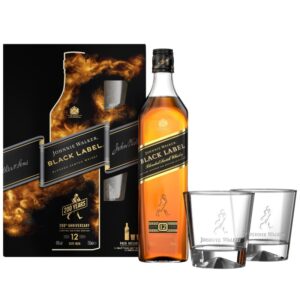WHISKY WALKER BLACK 0.7 DOOS+2GLAS