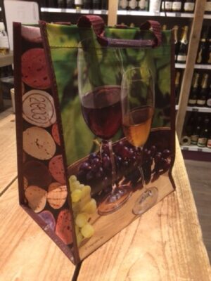 FLESTAS 6 WIJNFLES MOTIEF 2GLAS