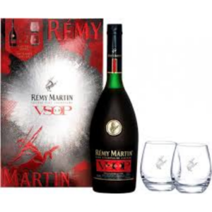 COGNAC REMY MARTIN VSOP+DOOS+GLAS