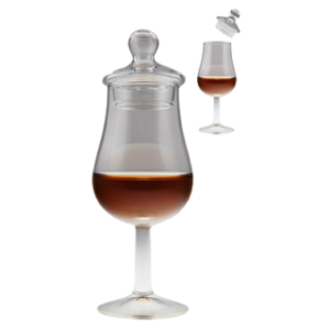 WHISKY SNIFTER VOETGLAS MET DEKSEL