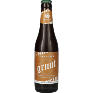 B GRUUT DARK AMBER FLES GENT